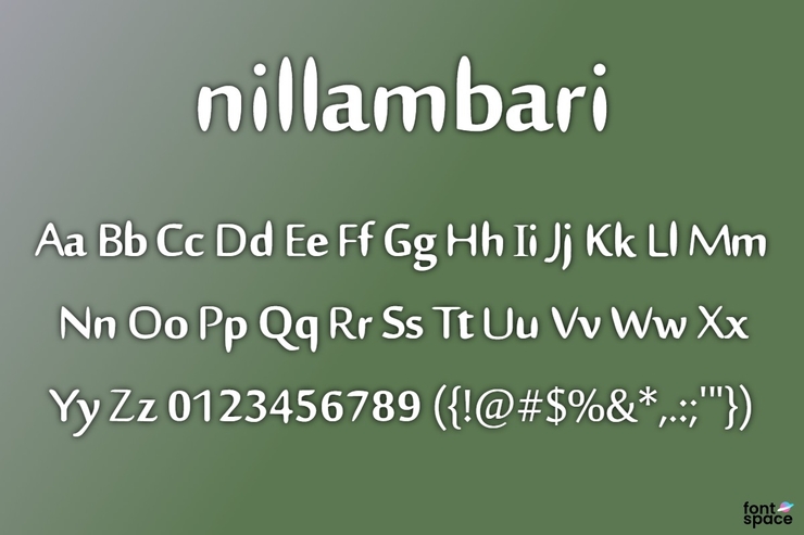 Nillambari字体 1