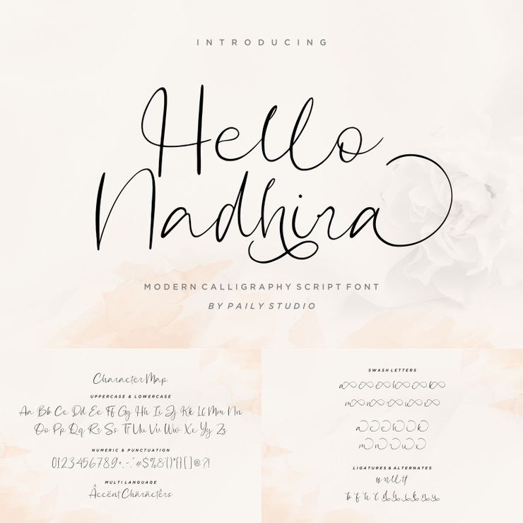 Hello Nadhira字体 1