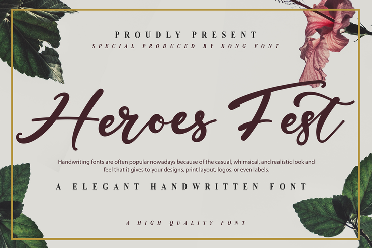 Heroes Fest字体 1