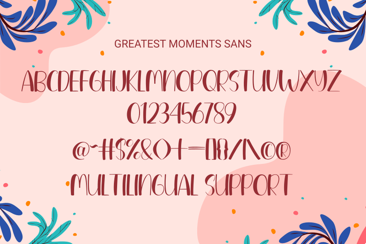 Greatest Moments Sans字体 4