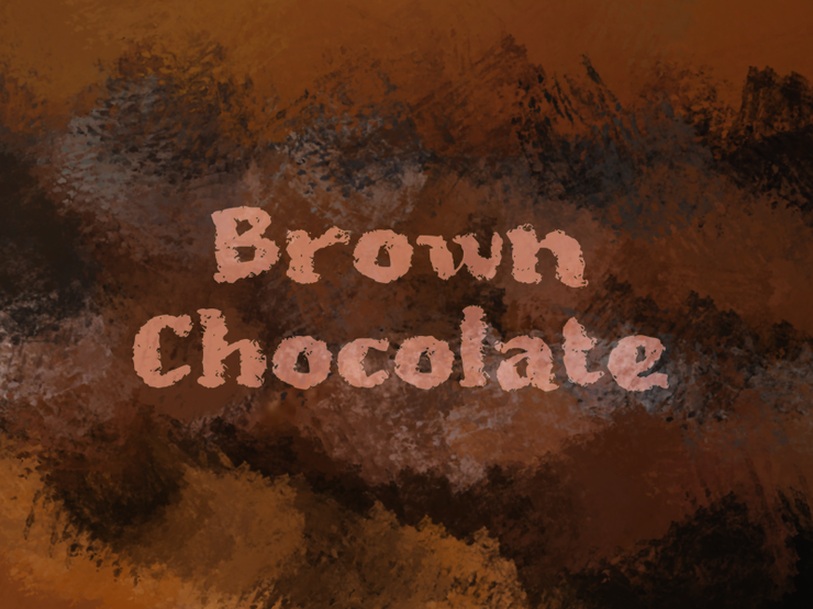 b Brown Chocolate字体 1