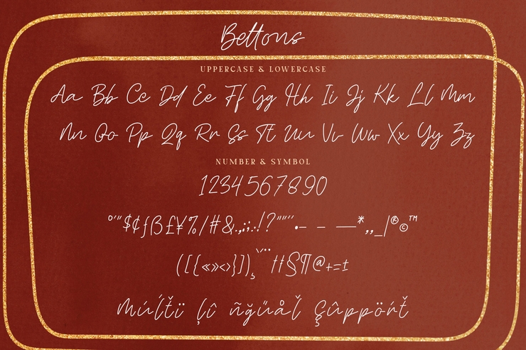 Bettons字体 8