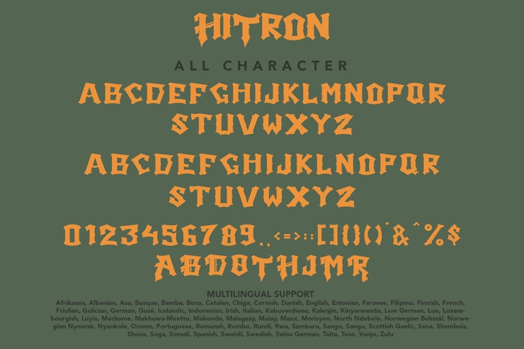 Hitron字体 2