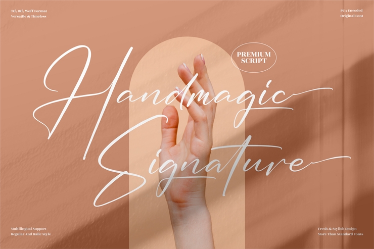 Handmagic Signature字体 3