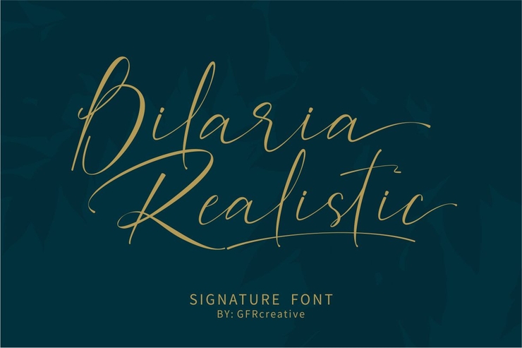 Bilaria Realistic字体 1