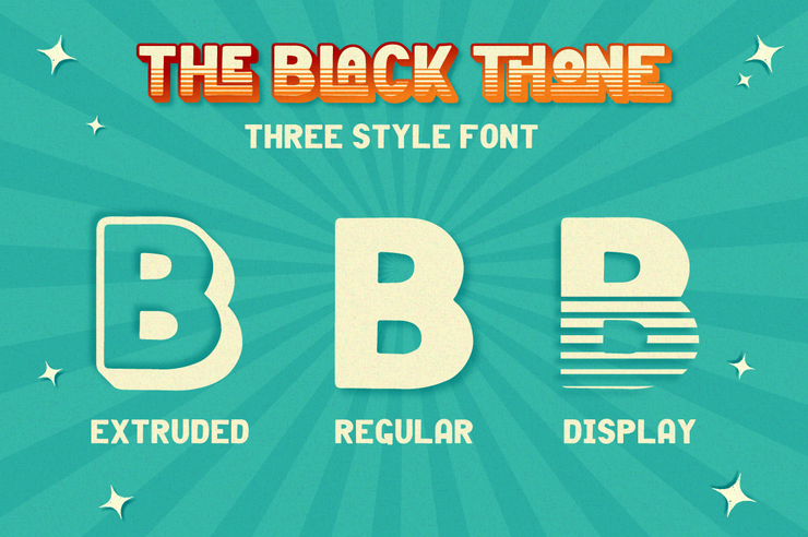 Black Thone字体 6