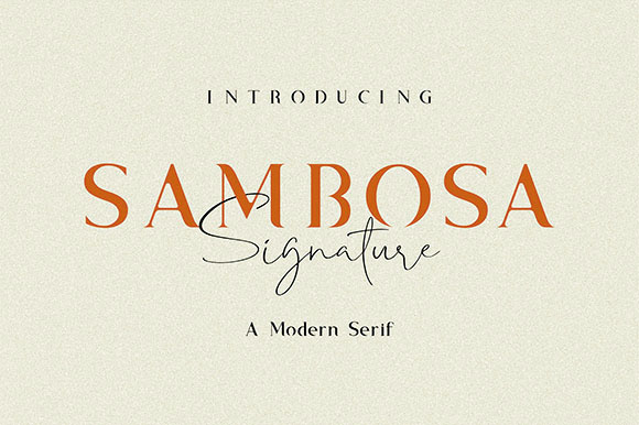 SAMBOSA字体 5