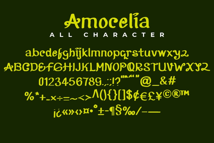 Amocelia字体 2