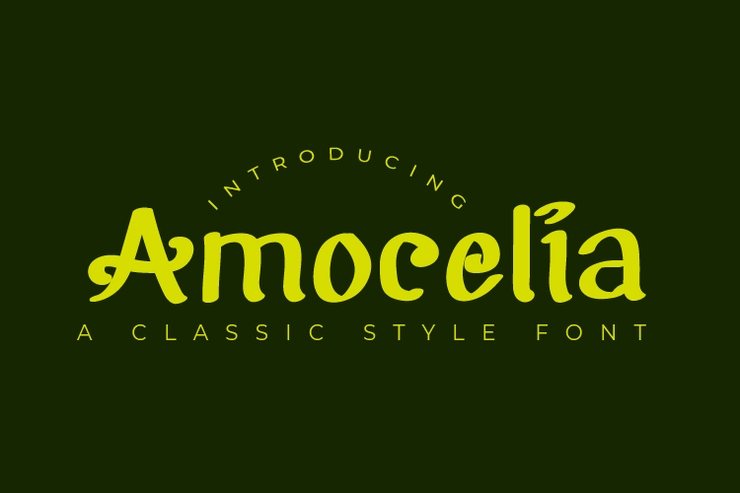 Amocelia字体 3
