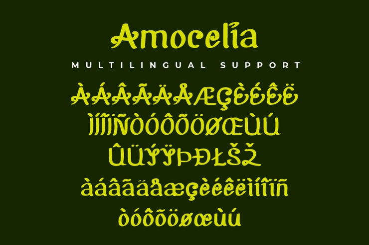 Amocelia字体 6