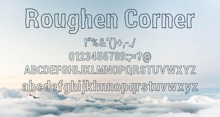 Roughen Corner字体 1