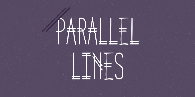 Parallel Lines字体 1