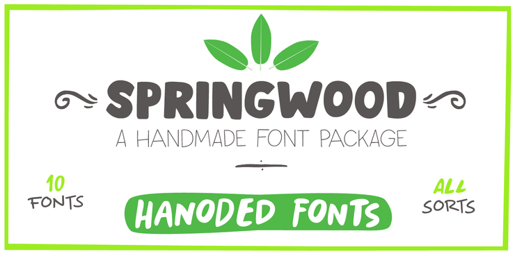 Springwood Display字体 1