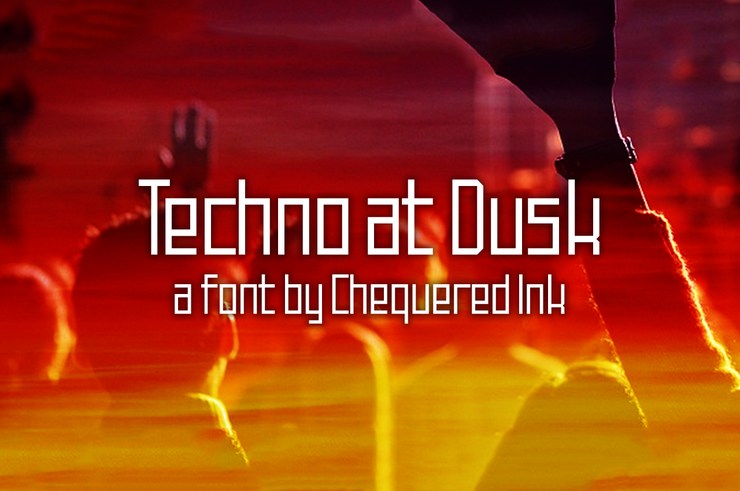 Techno at Dusk字体 1