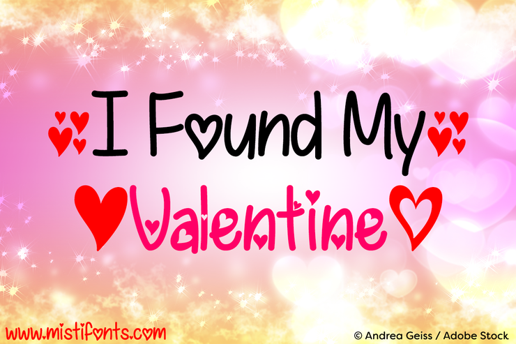 I Found My Valentine字体 1