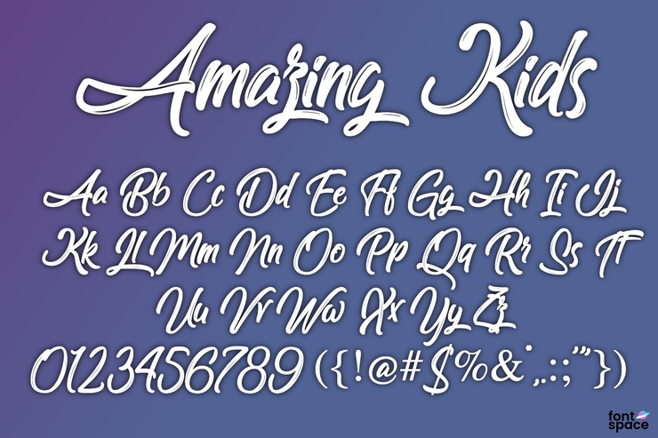 Amazing Kids字体 2