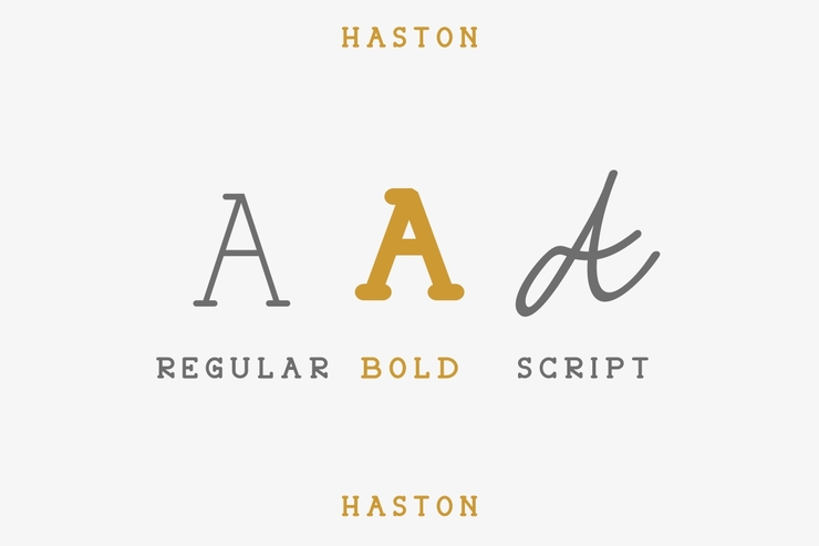 HASTON字体 3