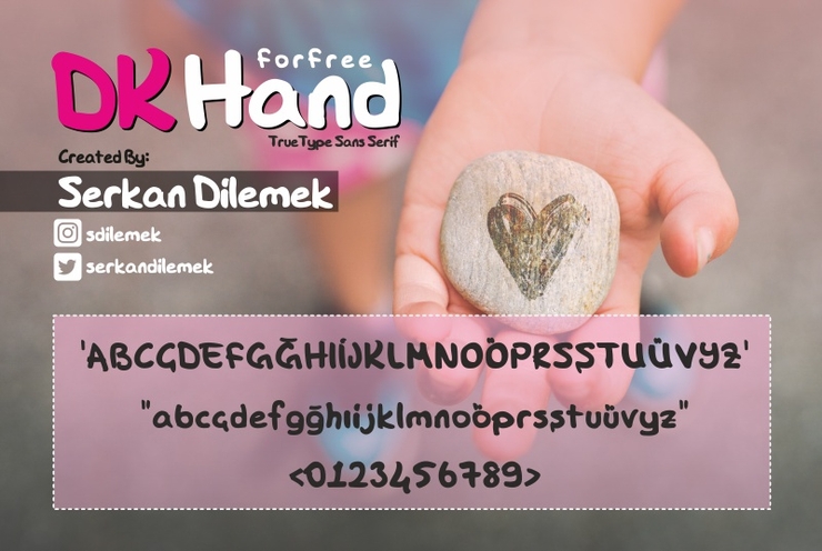 DK Hand字体 1