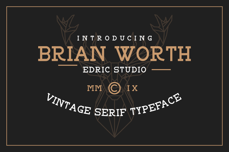 BRIAN WORTH字体 7