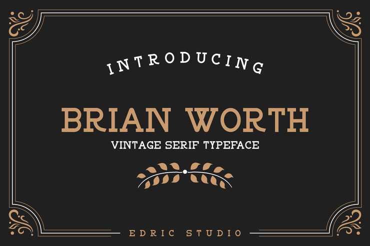 BRIAN WORTH字体 9