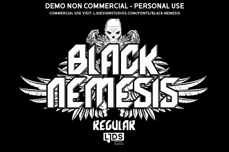 Black Nemesis字体 3