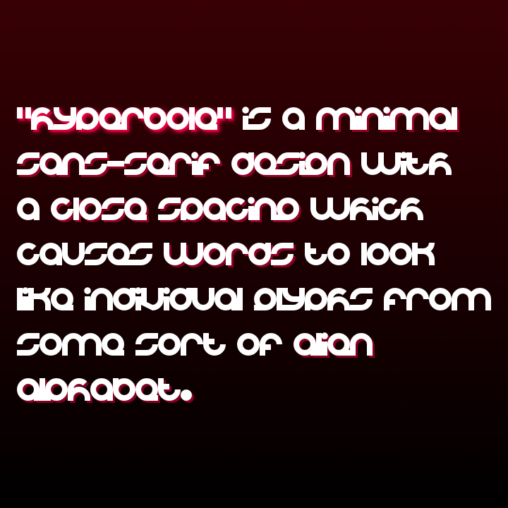 Hyperbole字体 2