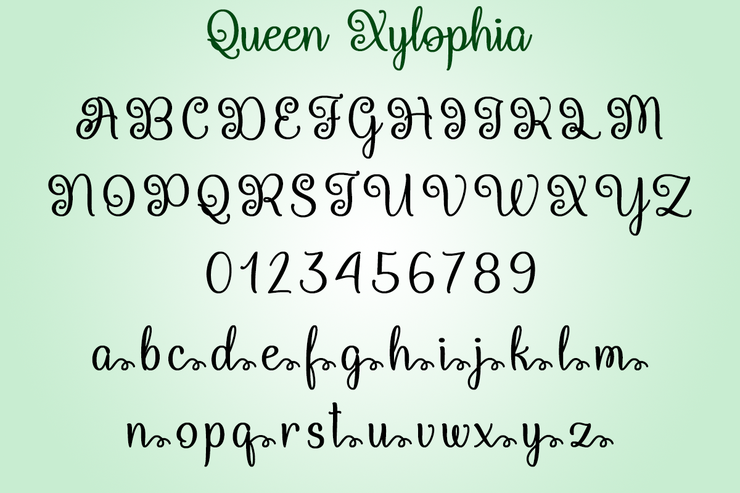 Queen Xylophia字体 3