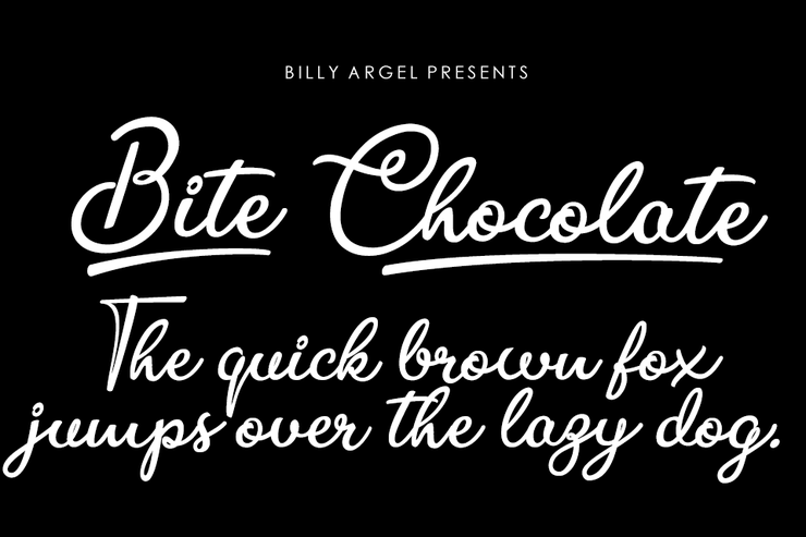 Bite Chocolate字体 1