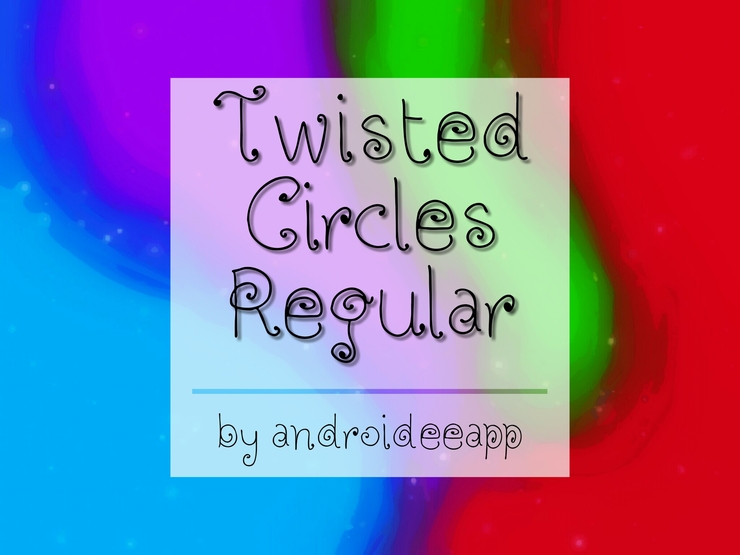 Twisted Circles Regular字体 1