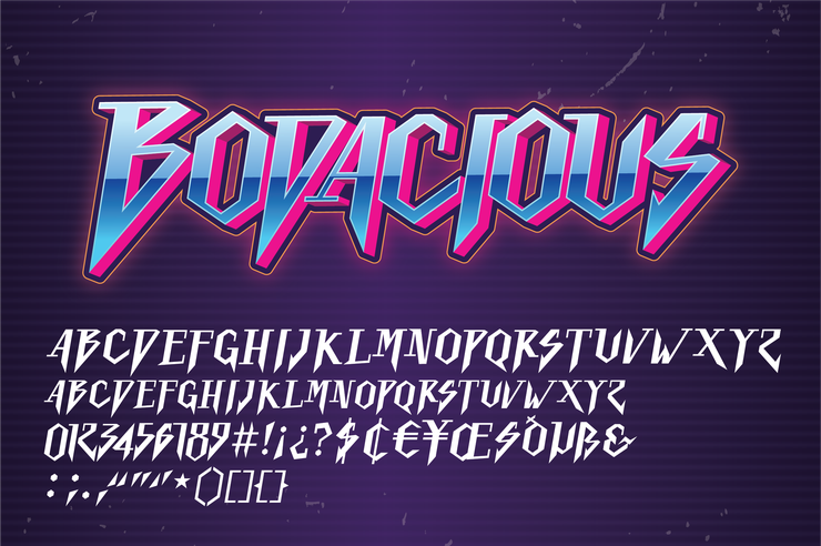 Bodacious字体 1