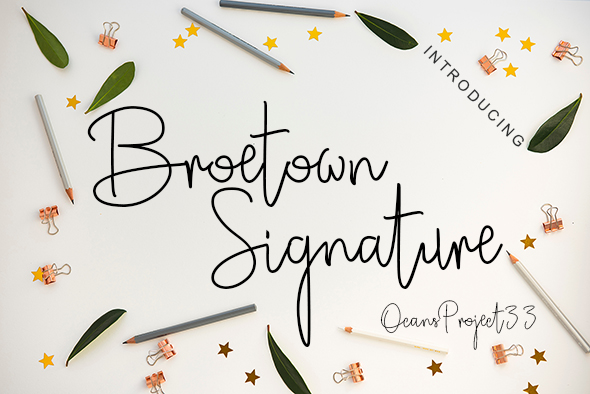 Broetown Signature字体 3