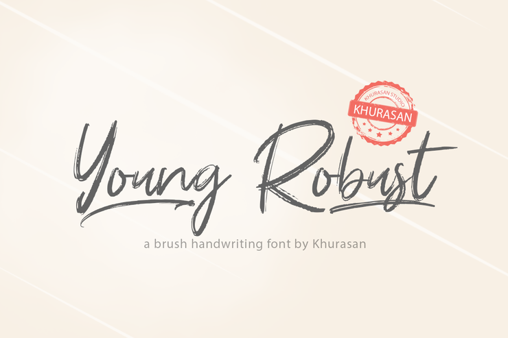 Young Robust字体 1