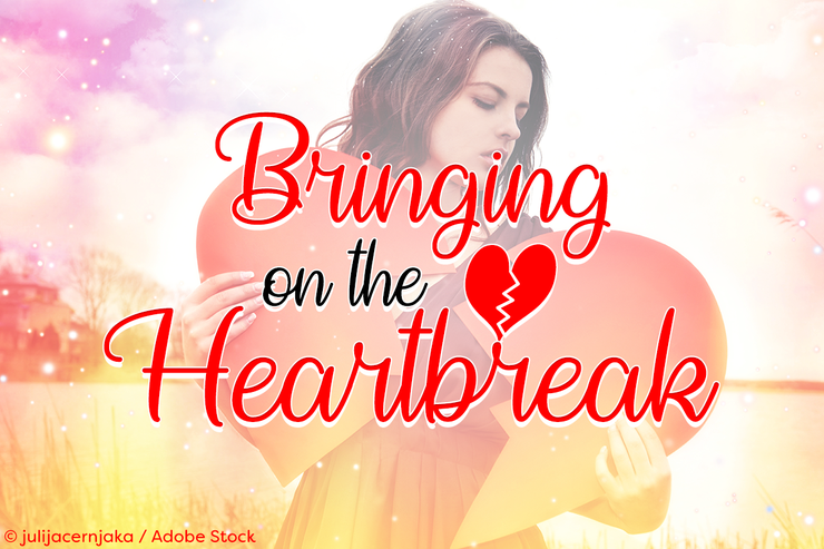 Bringing on the Heartbreak字体 2