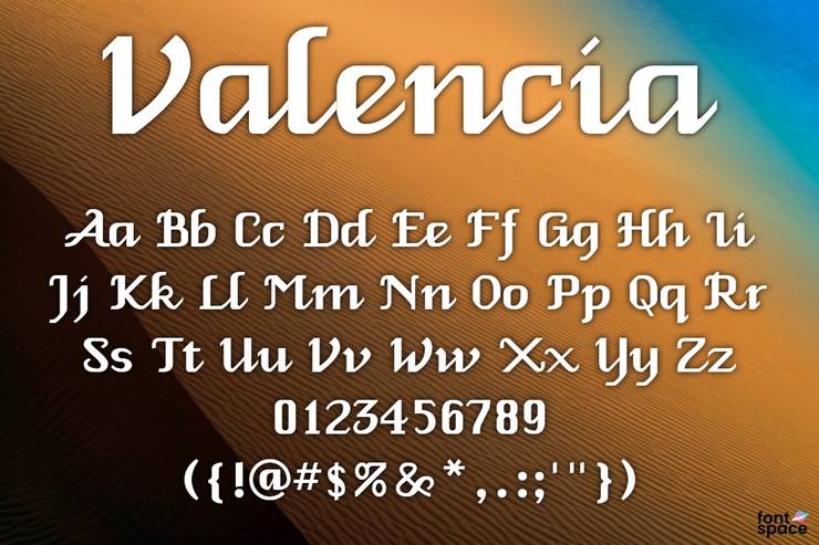 Valencia字体 1