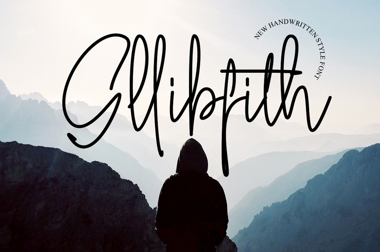 Gllibfith字体 3