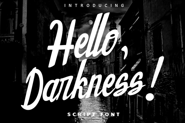 Hello Darkness字体 2
