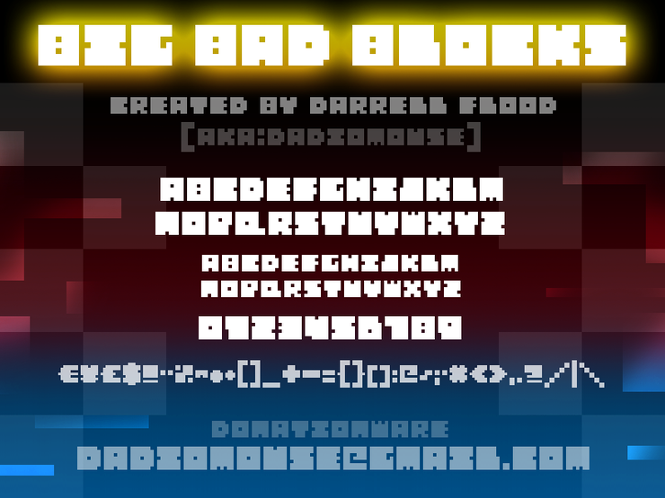 Big Bad Blocks字体 1