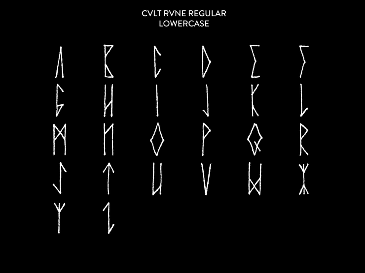 Cvlt Rvne字体 1