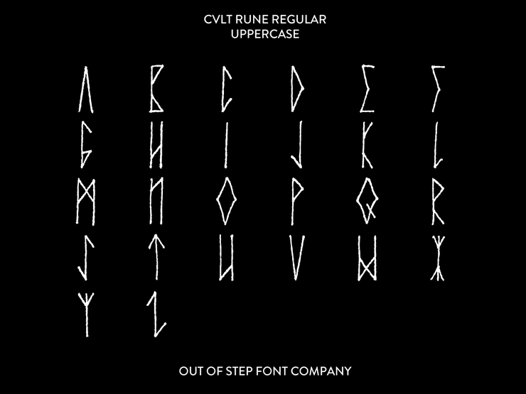 Cvlt Rvne字体 3