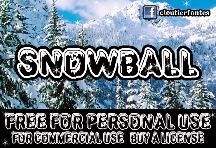 CF SnowBall字体 1