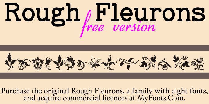 Rough Fleurons字体 1