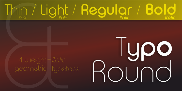 Typo Round字体 1