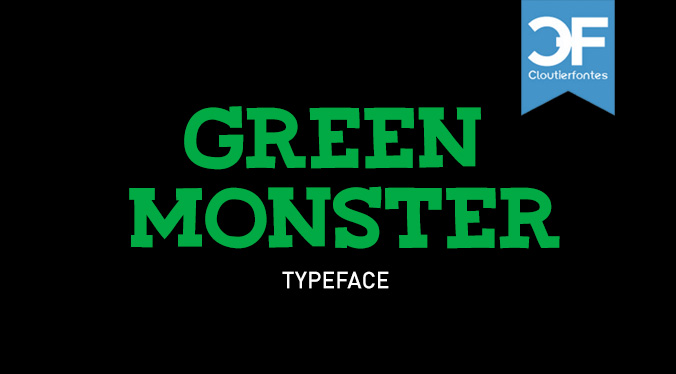 CF Green Monster字体 1