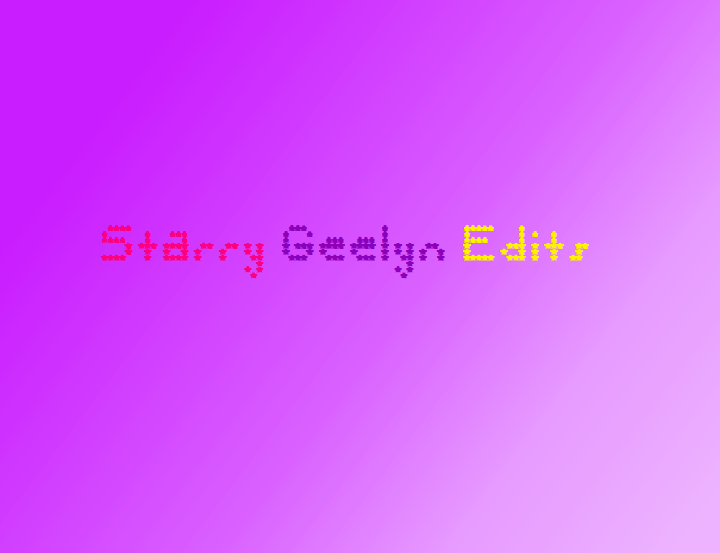 Starry Geelyn Edits字体 2