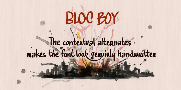 Bloc Boy字体 4