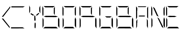 CYBORGBANE字体 1