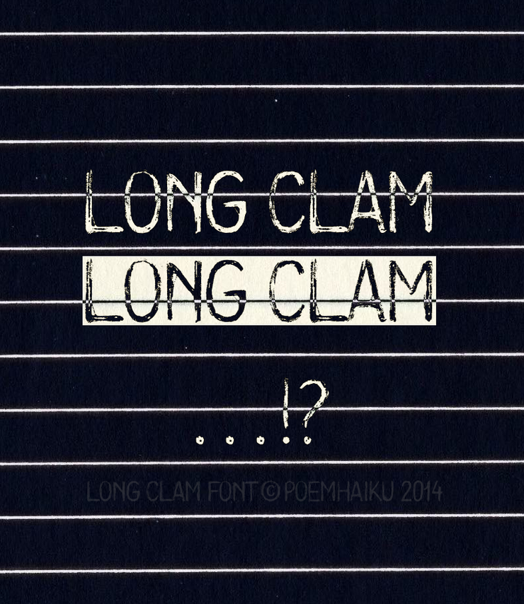 Long Clam字体 1