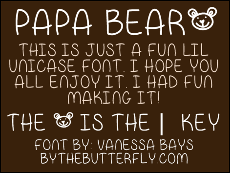 Papa Bear字体 1