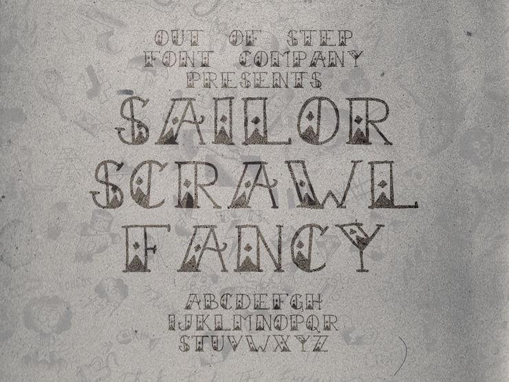 Sailor Scrawl Fancy字体 5