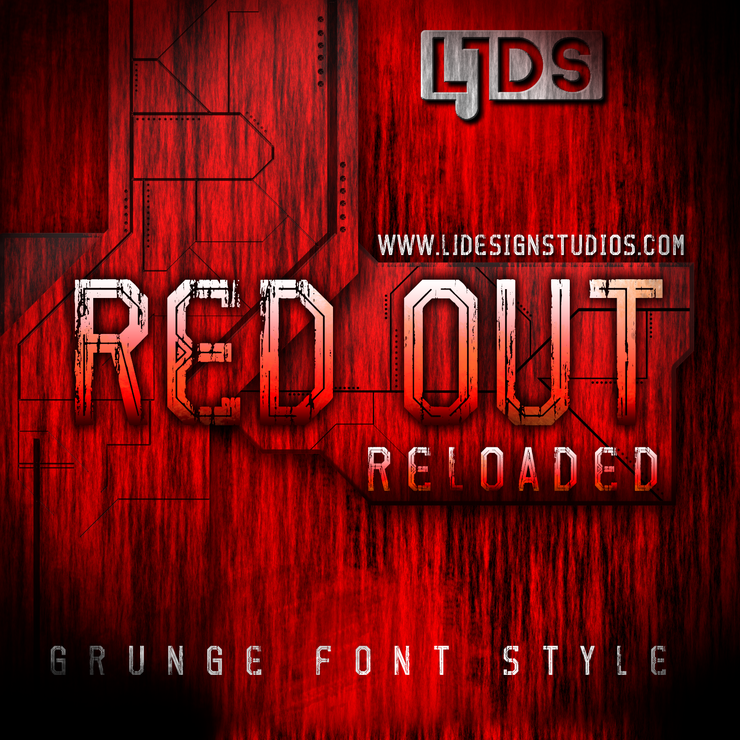 Red Out Reloaded字体 1